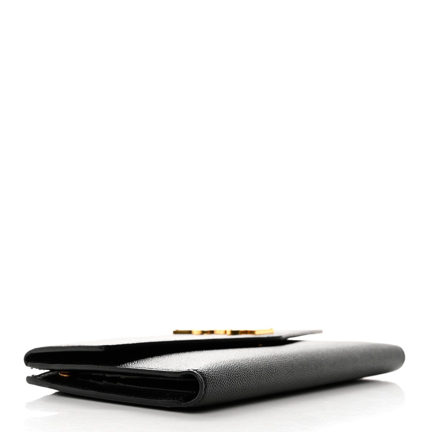 Saint Laurent Grain De Poudre Monogram Uptown Wallet Black 4 of 8