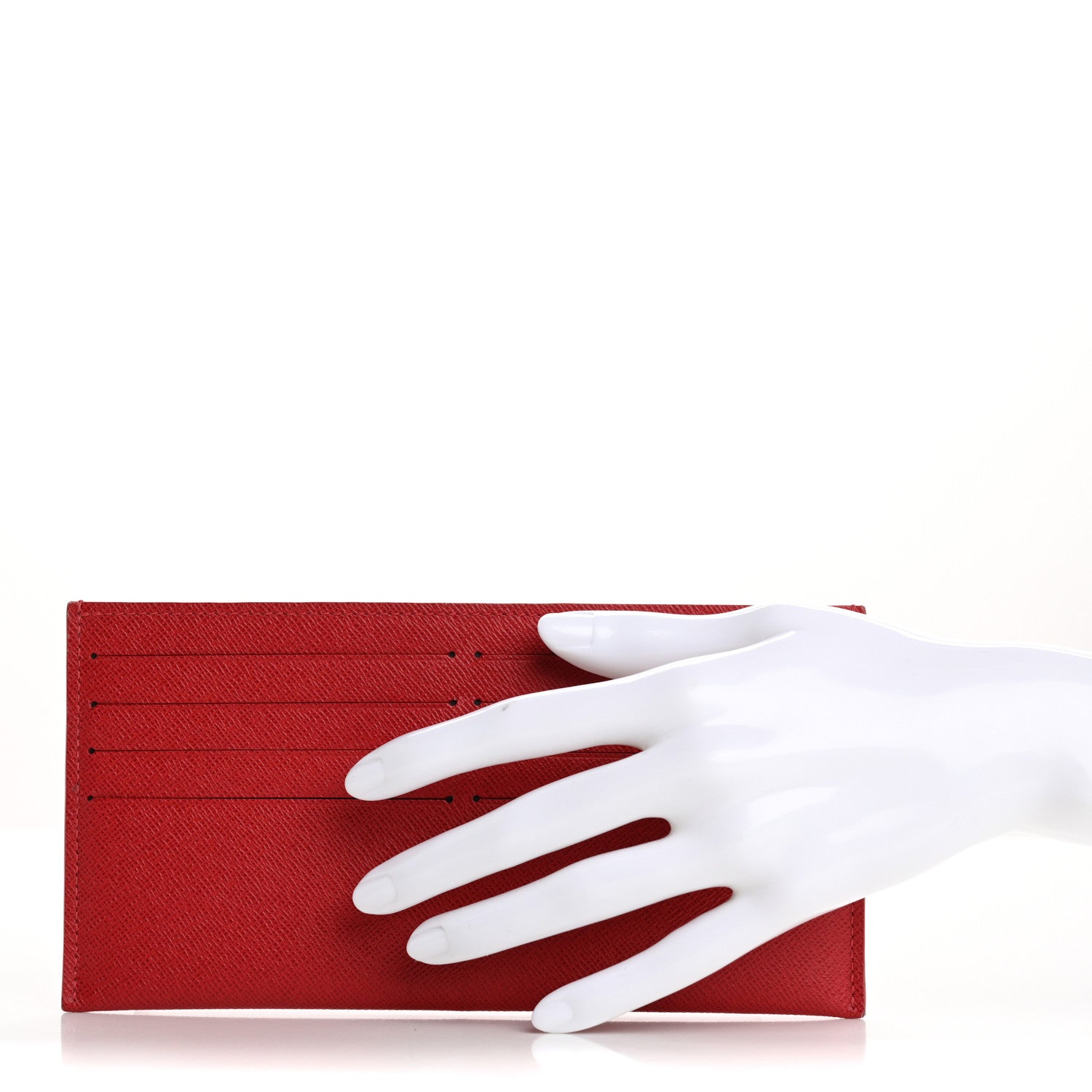 Louis Vuitton Calfskin Felicie Card Holder Insert Cherry 2 of 12