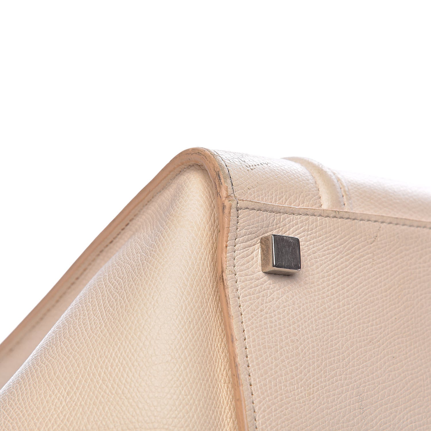 Celine Grained Calfskin Medium Phantom Luggage Cream 26 of 39