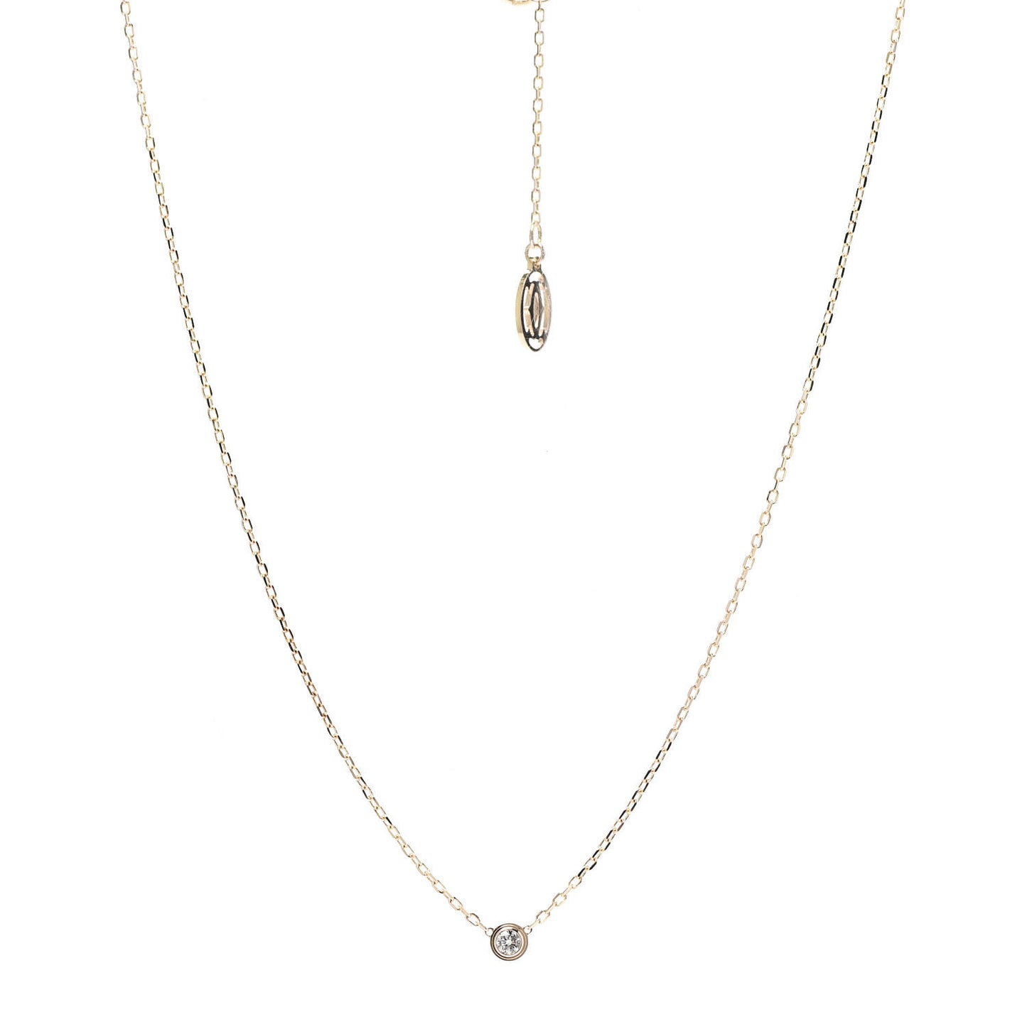 18K Pink Gold Diamond SM D'Amour Pendant Necklace