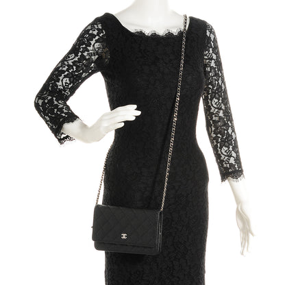 Chanel Caviar Quilted Wallet On Chain WOC Black 2 of 11