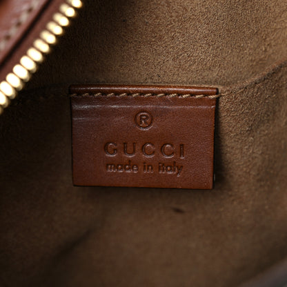 Gucci GG Supreme Monogram Cuoio Toscano Mini Chain Shoulder Bag Beige Ebony Cuir 6 of 14