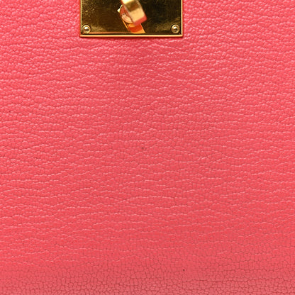 Hermes Chevre Mysore Kelly Longue Wallet Rose Azalee 11 of 17