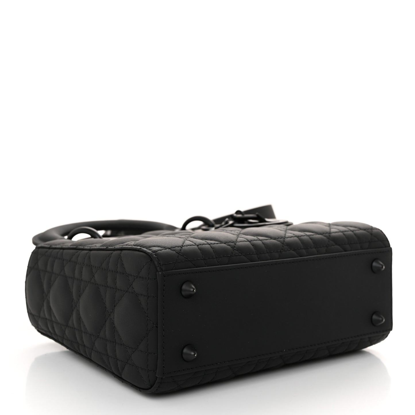Ultra Matte Calfskin Cannage Small My ABCDior Lady Dior Black