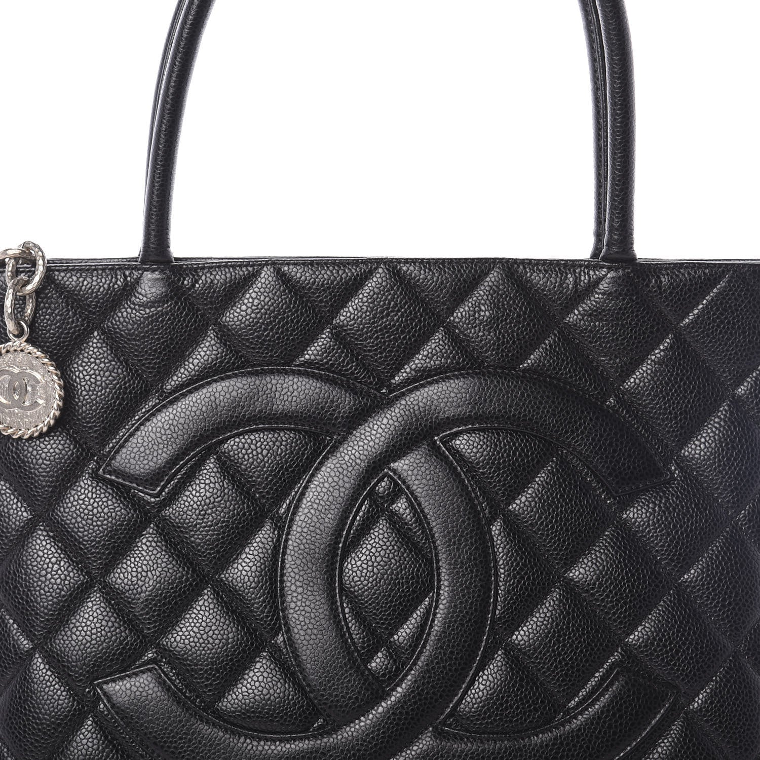 Chanel Caviar Quilted Medallion Tote Black 8 of 10