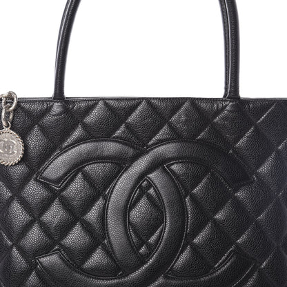 Chanel Caviar Quilted Medallion Tote Black 8 of 10