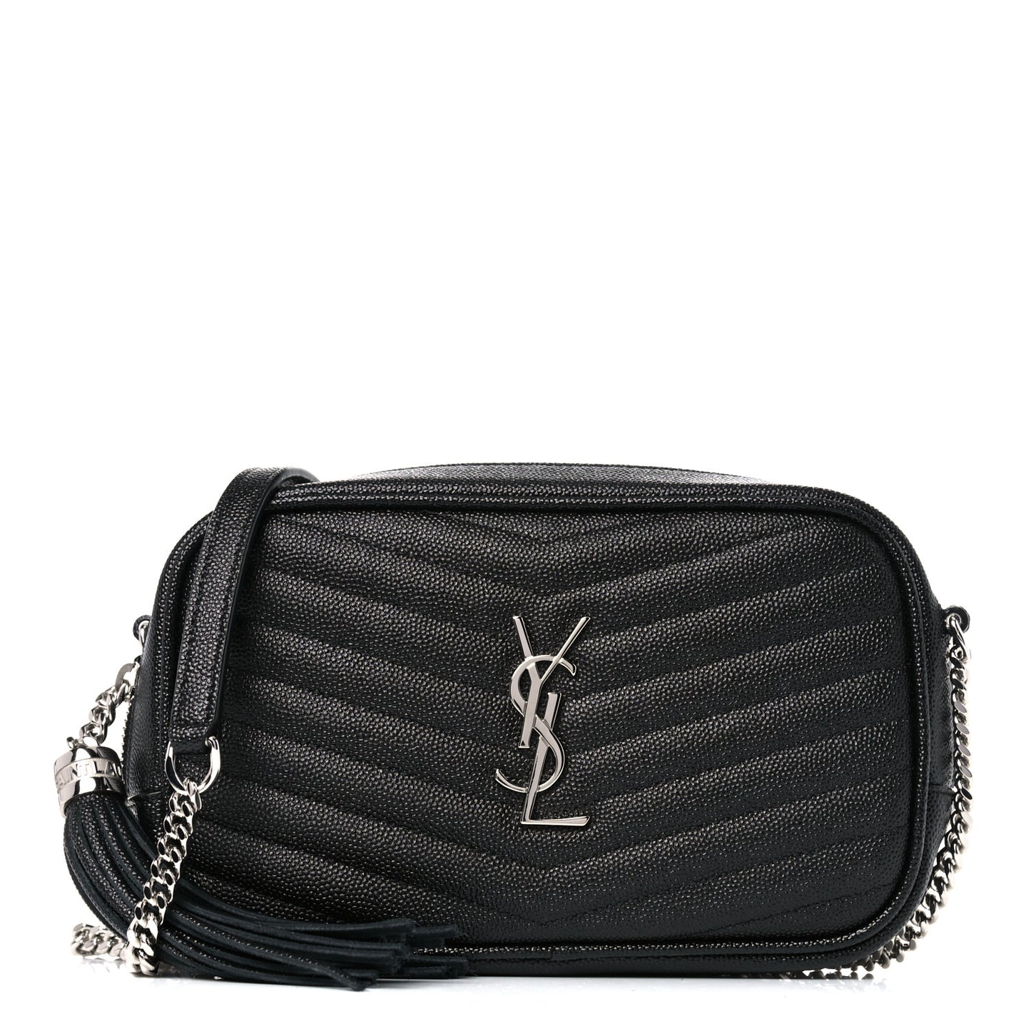Grain De Poudre Matelasse Monogram Mini Lou Camera Bag Black