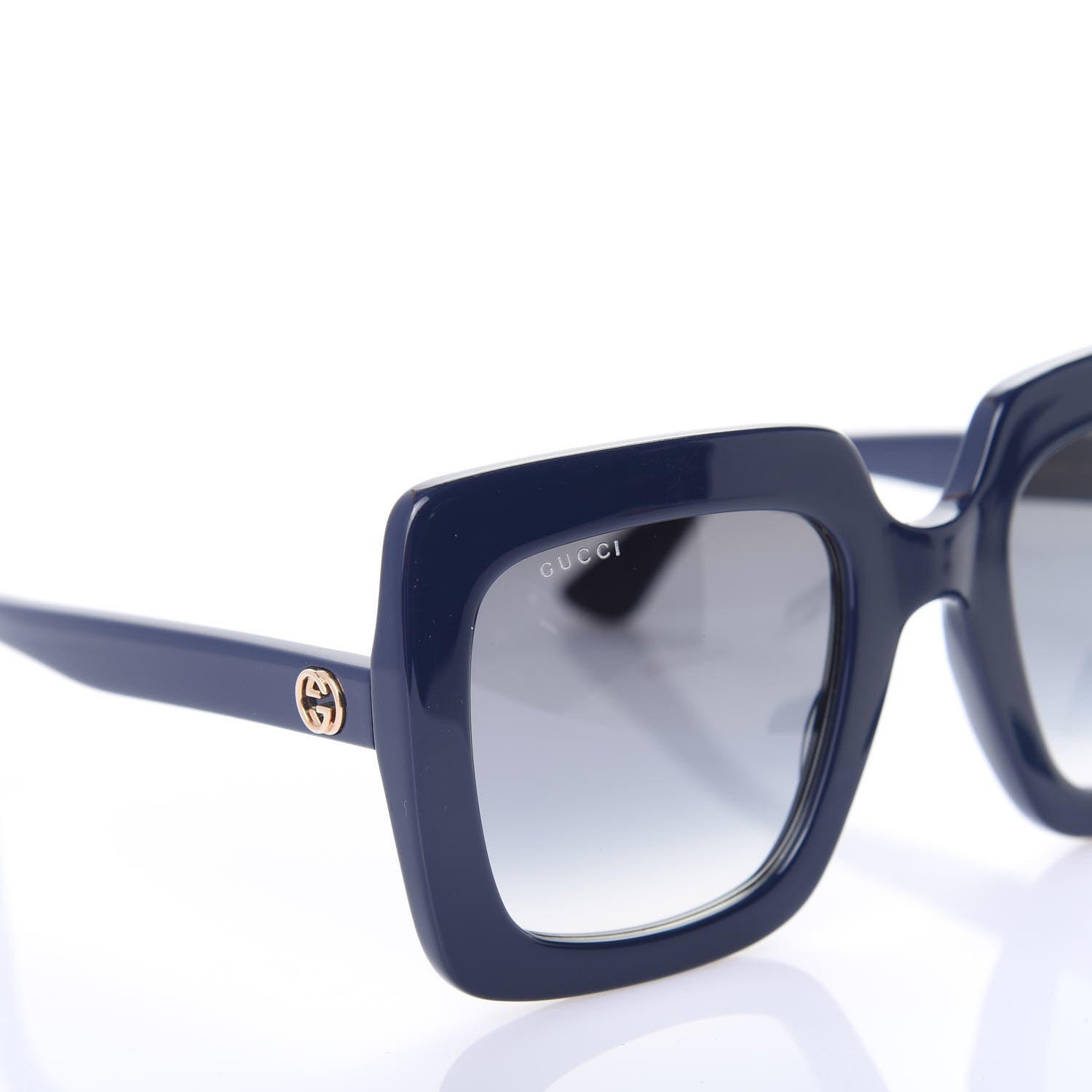 Gucci Acetate Oversize Sunglasses GG0328S Blue 7 of 8