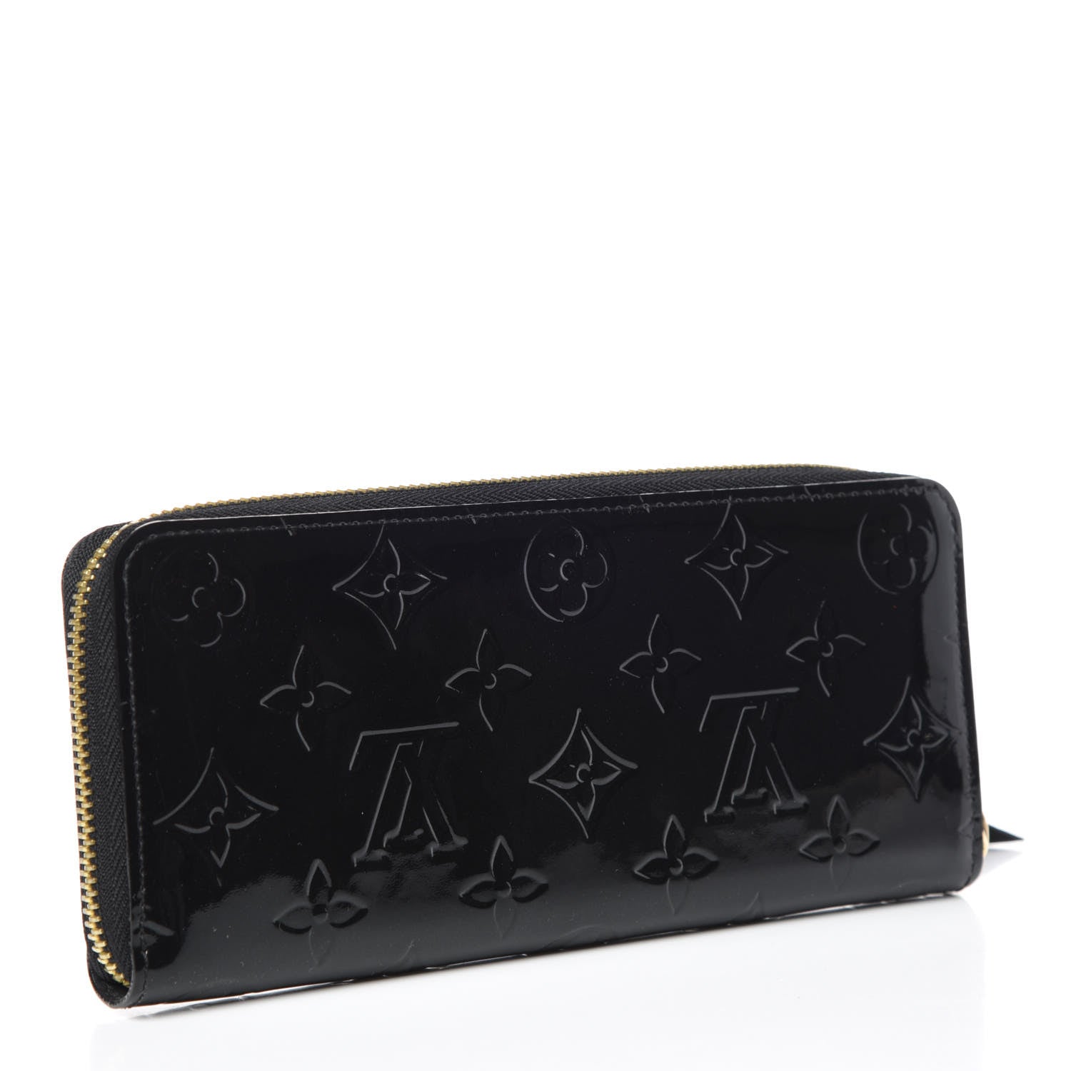 Louis Vuitton Vernis Clemence Wallet Black 3 of 8