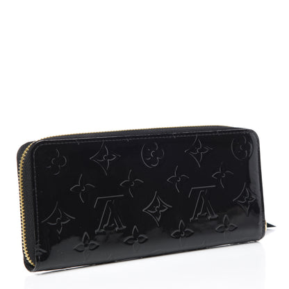 Louis Vuitton Vernis Clemence Wallet Black 3 of 8