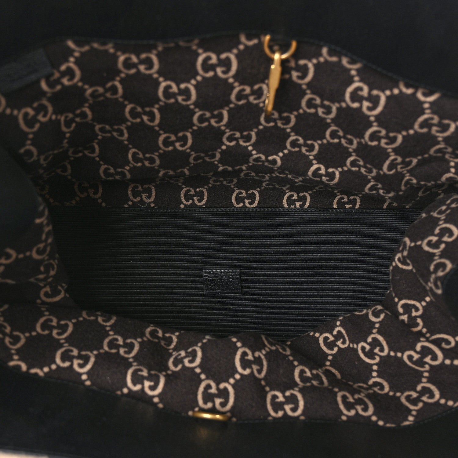 Gucci Covered Wool GG Monogram Large Tote Bag Beige Ebony 5 of 11