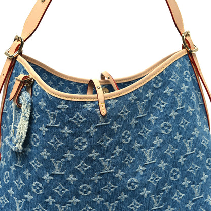 Louis Vuitton Monogram Denim CarryAll MM Blue 8 of 11