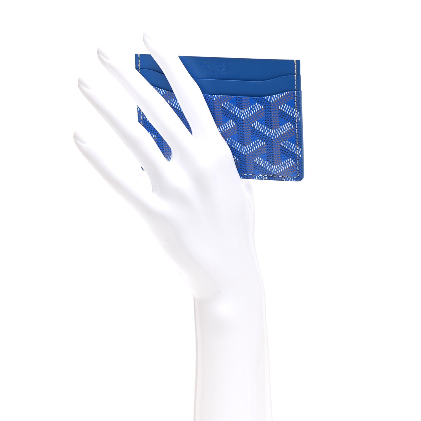 Goyardine Saint Sulpice Card Holder Sky Blue