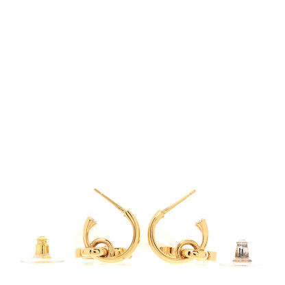 Chanel Pearl CC Hoop Drop Earrings  Gold Pearly White 3 of 5