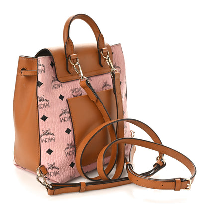MCM Visetos Small Essential Backpack Soft Pink 3 of 15