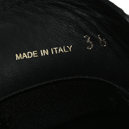 Prada Spazzolato Metal Triangle Logo 50mm Loafers 38 Black 10 of 15