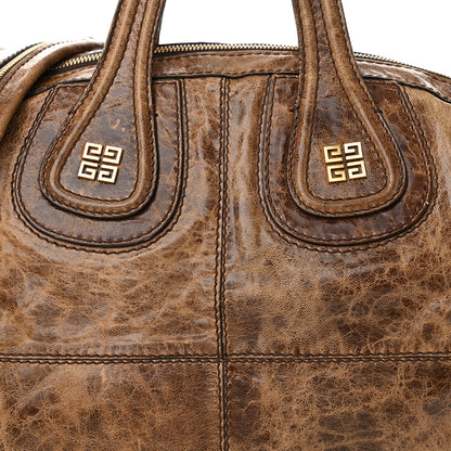 Givenchy Crackled Calfskin Medium Nightingale Light Brown 9 of 11