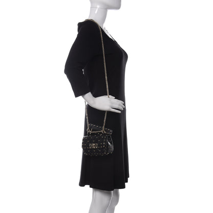 Valentino Garavani Nappa Micro Rockstud Spike Shoulder Bag Black 2 of 9