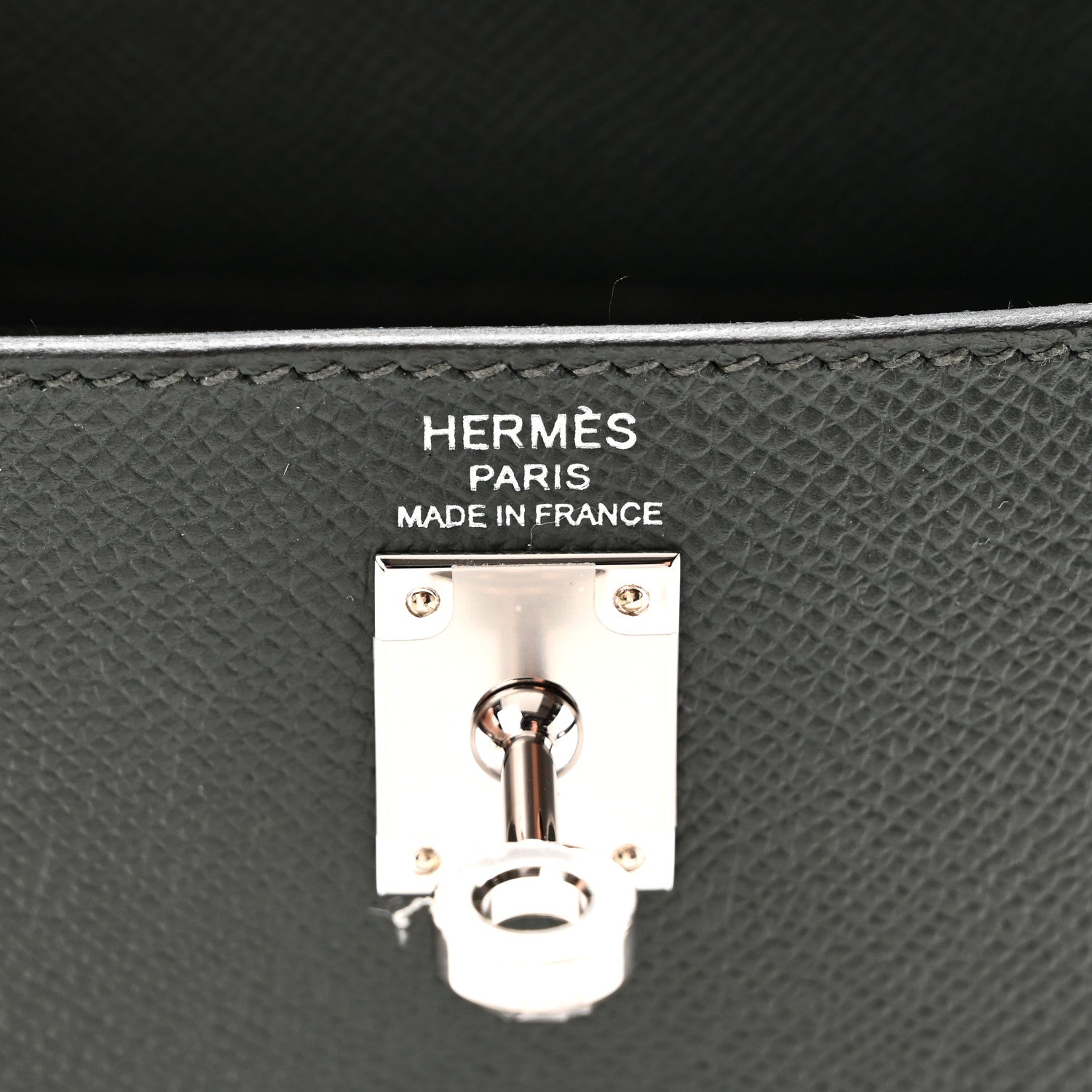 Hermes Epsom Tri-Color Kelly Sellier 25 Vert Mangrove Vert Amande Black 6 of 11