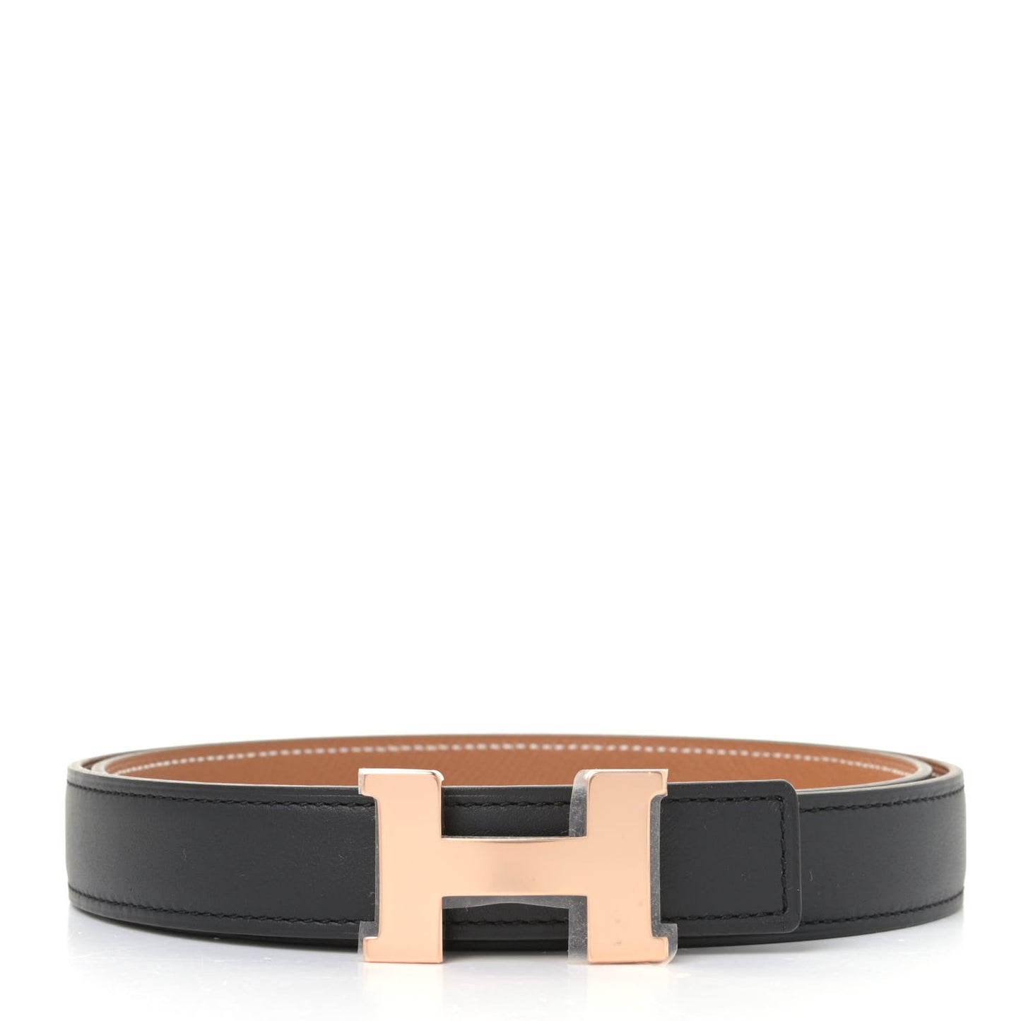Swift Epsom 24mm Constance H Belt 90 Black Gold
