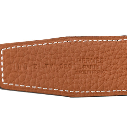 Hermes Box Togo 32mm H Belt 100 Black Gold 5 of 5