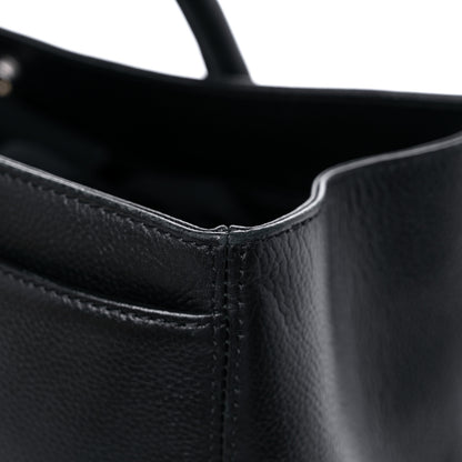 Chanel Calfskin Cerf Executive Shopper Tote Black 10 of 10