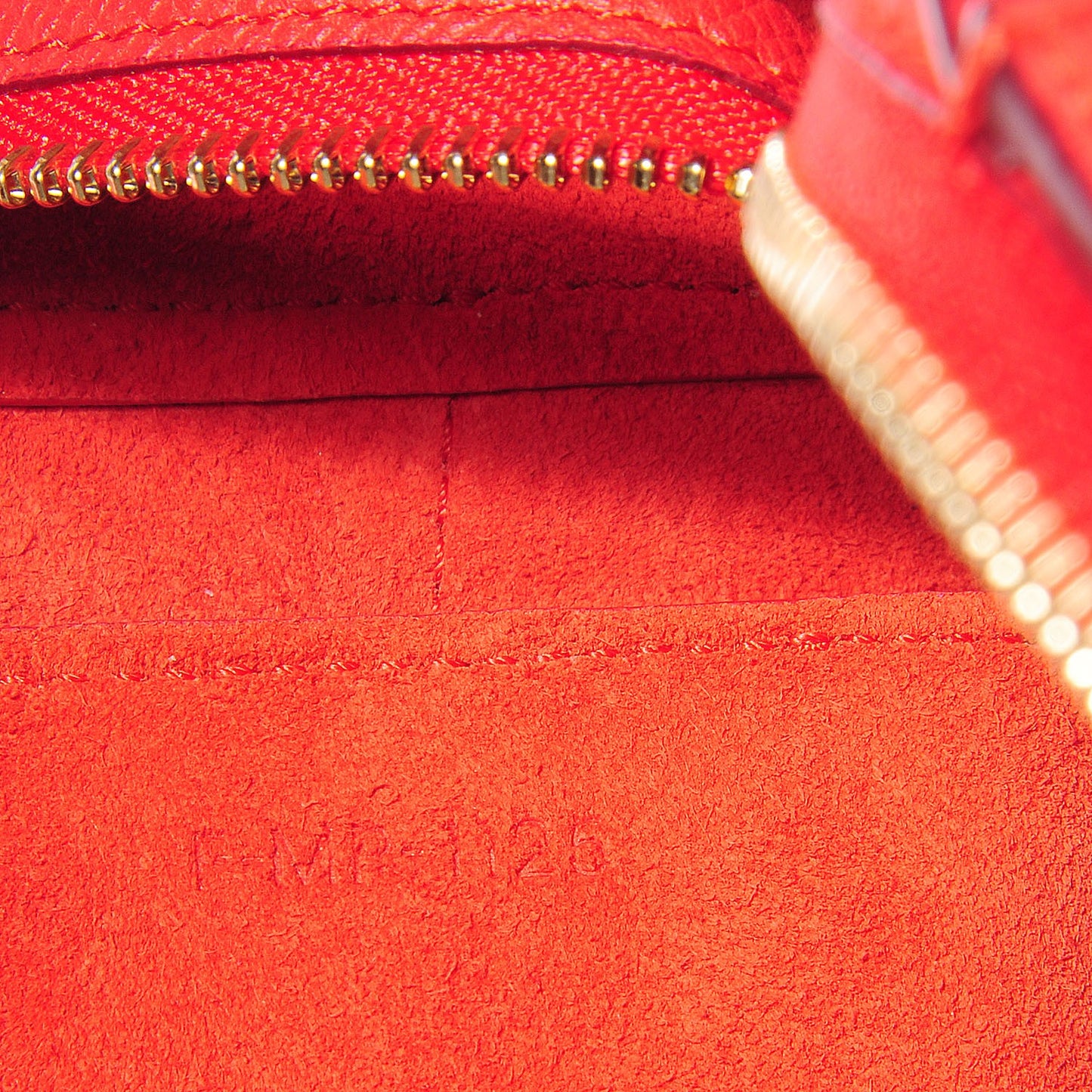 Grained Calfskin Mini Belt Bag Vermillion
