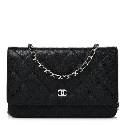 Chanel Caviar Quilted Wallet On Chain WOC Black 1 of 12