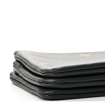Celine Lambskin Large Trio Crossbody Bag Grey 9 of 13