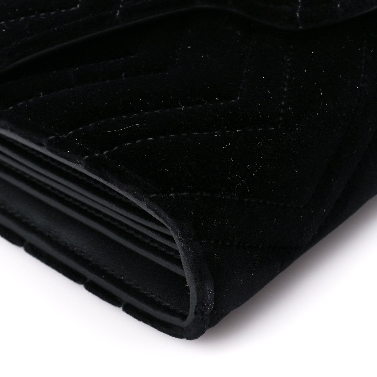 Gucci Velvet Matelasse GG Marmont Chain Wallet Black 10 of 11