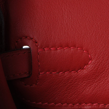 Hermes Swift Birkin 25 Rouge Vif 9 of 29