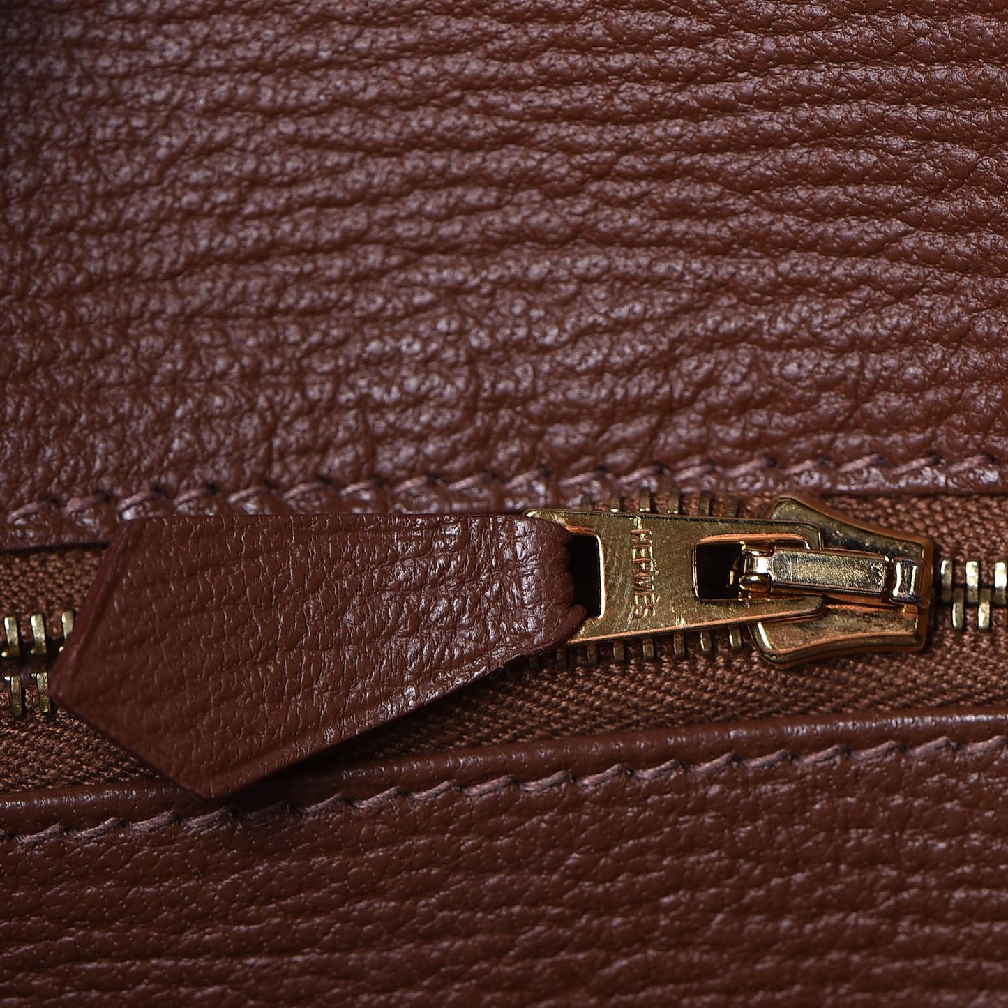 Taurillon Clemence Lizard Club Birkin 30 Gold Marron D'Inde
