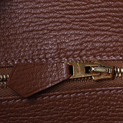 Hermes Taurillon Clemence Lizard Club Birkin 30 Gold Marron D'Inde 18 of 34