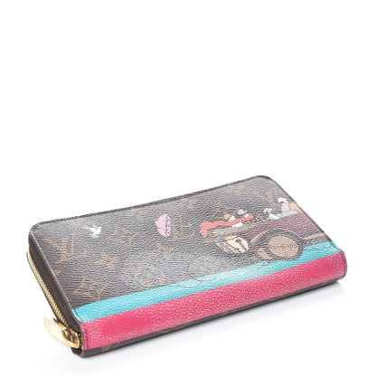 Louis Vuitton Monogram 2015 Christmas Animation Zippy Wallet Hibiscus 4 of 13