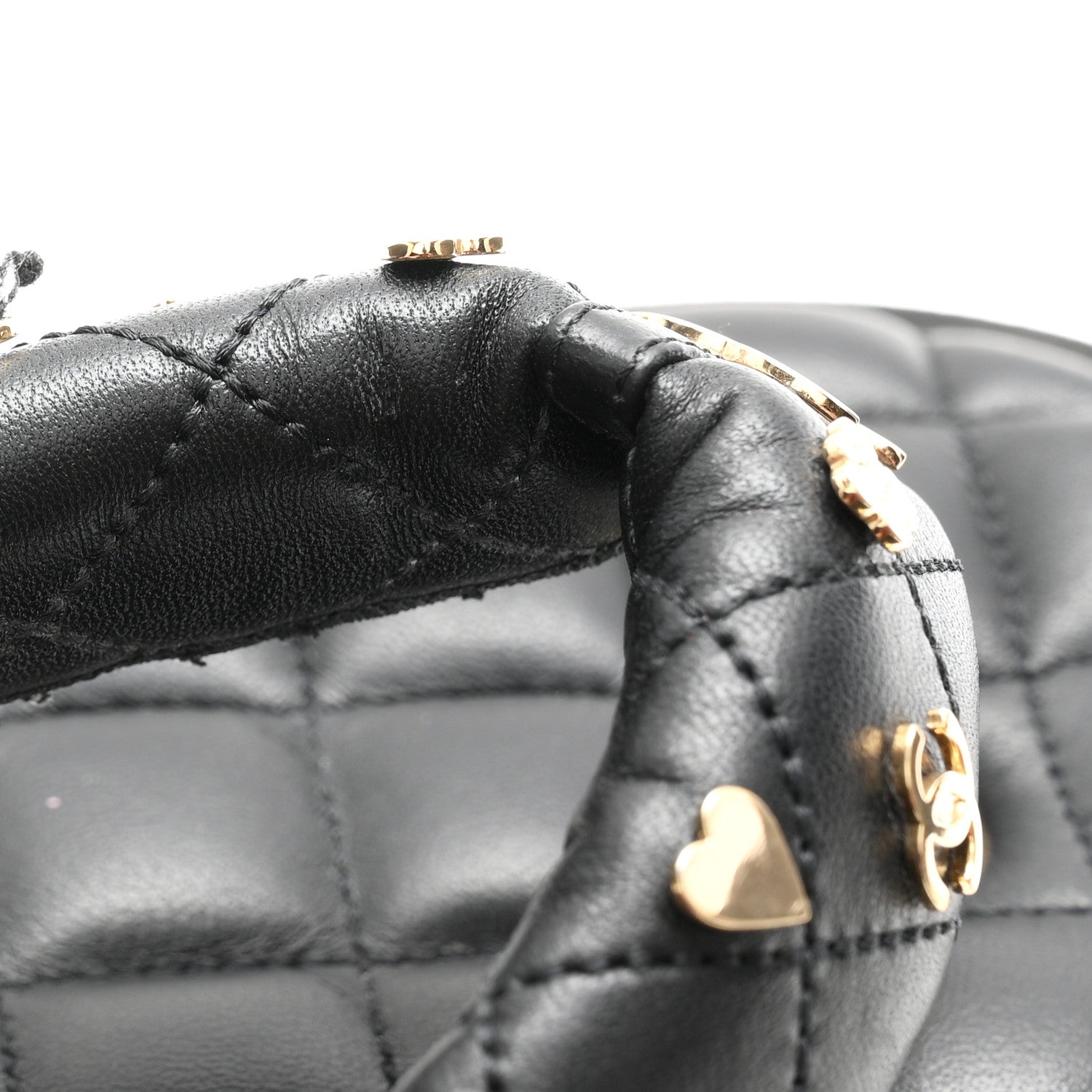 Chanel Lambskin Quilted Padded Charms Thong Sandals 41 Black 9 of 9