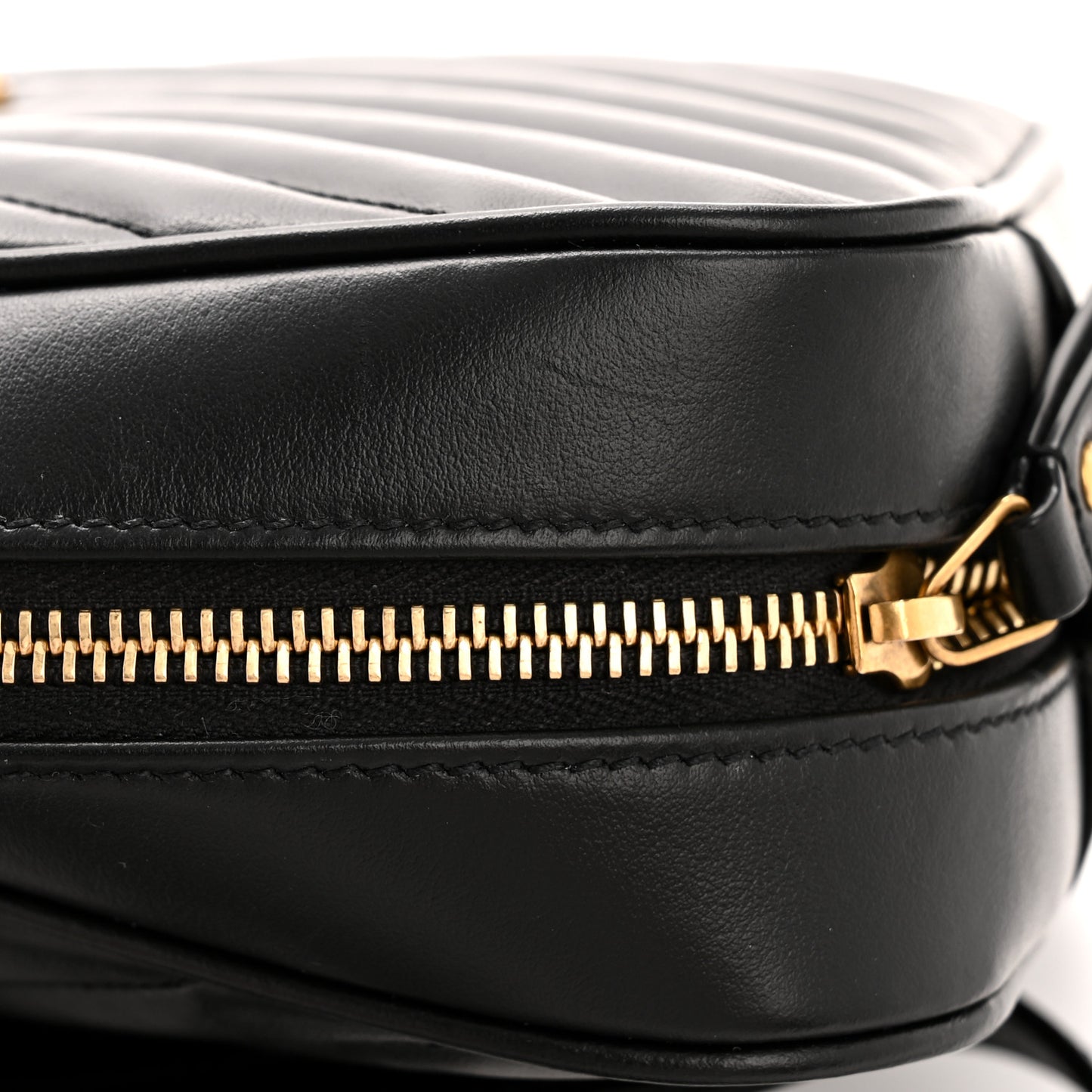 Calfskin Matelasse Monogram Lou Camera Bag Black