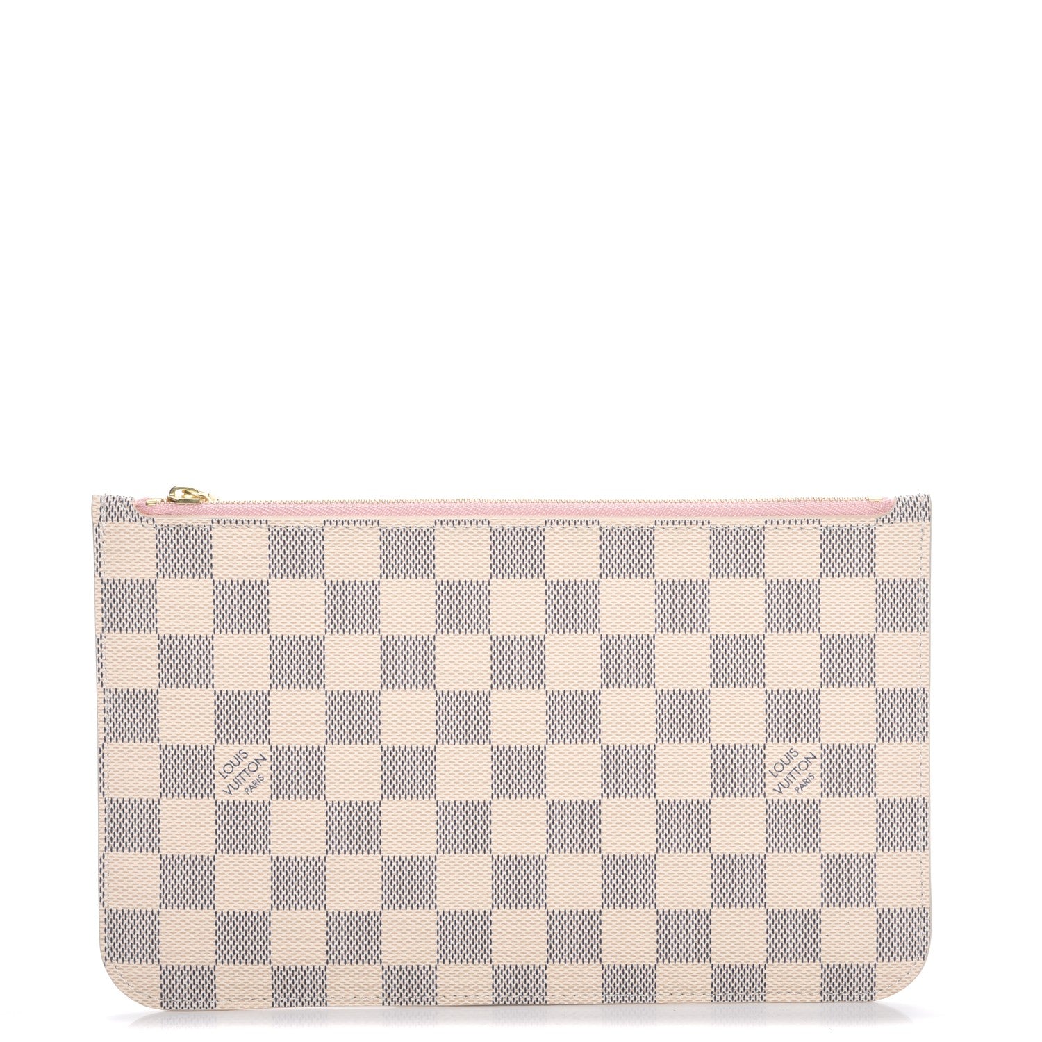 Louis Vuitton Damier Azur Neverfull MM GM Pochette Rose Ballerine 1 of 8
