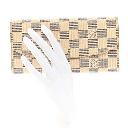 Louis Vuitton Damier Azur Emilie Wallet 2 of 8
