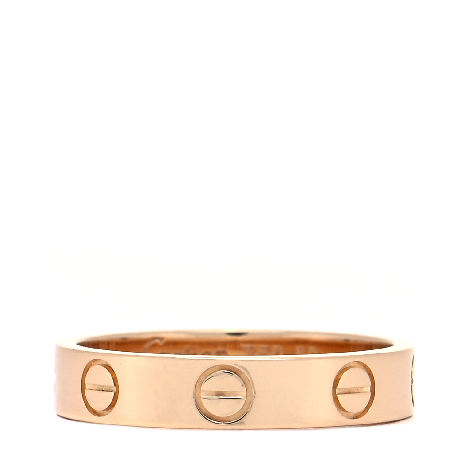 Cartier 18K Yellow Gold 3.5mm LOVE Wedding Band Ring 50 5.25 1 of 5