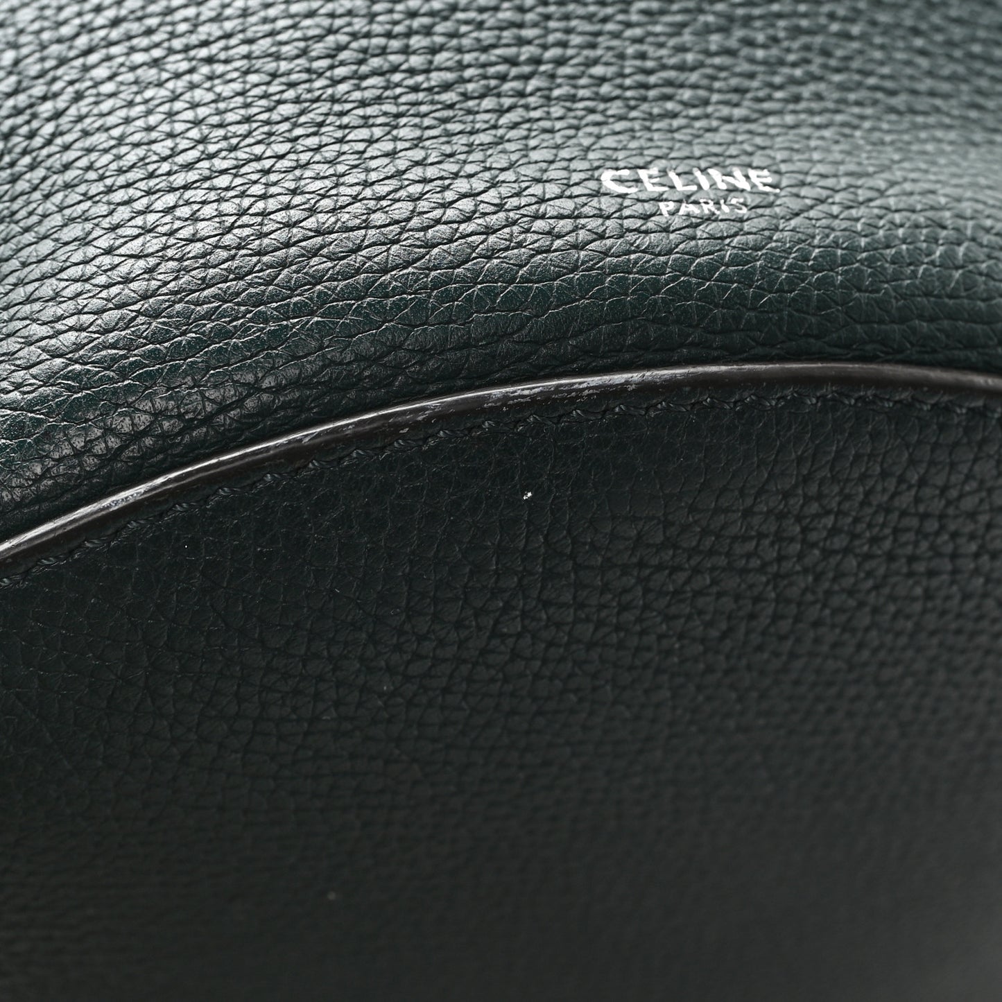 Supple Grained Calfskin Big Bag Bucket Amazone