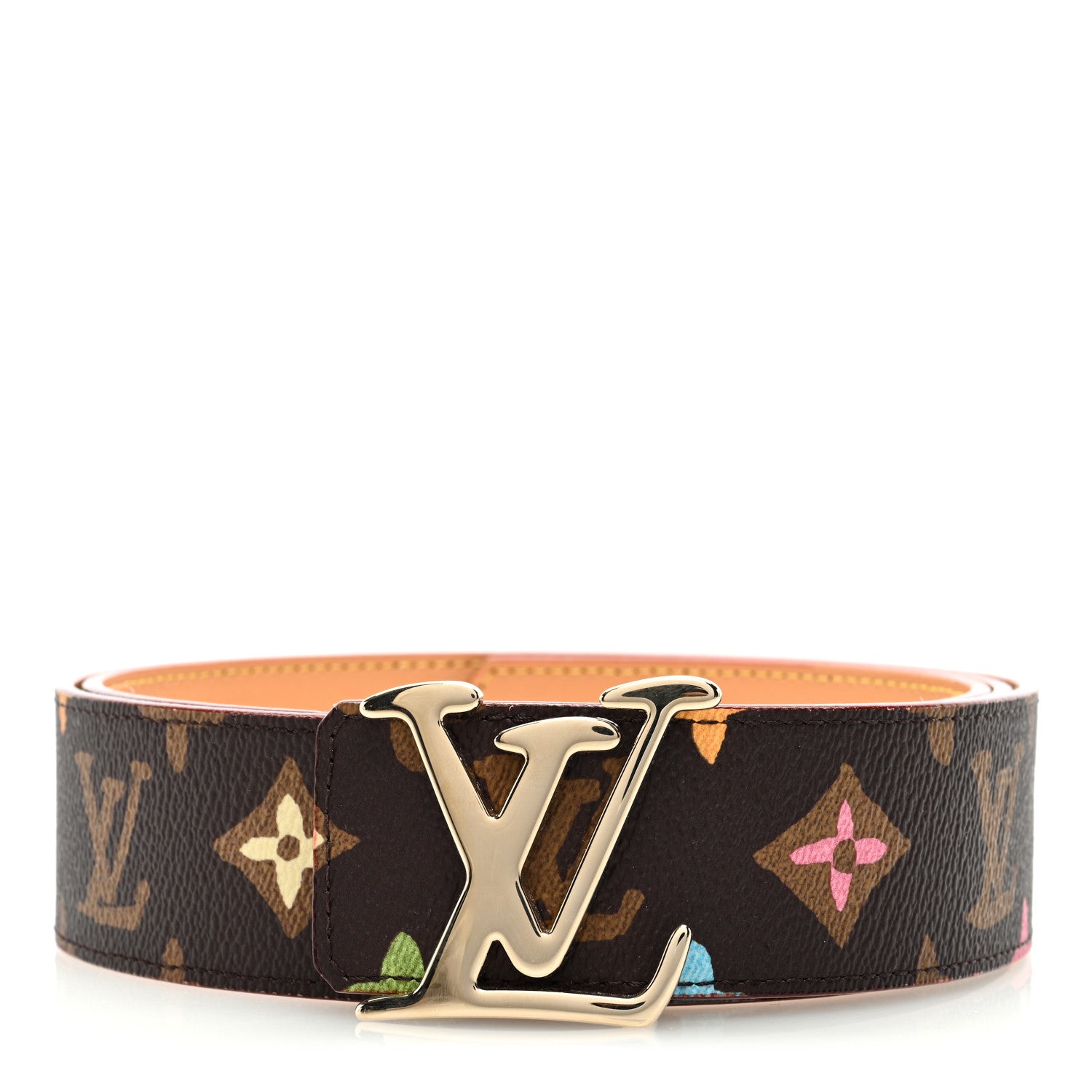 Louis Vuitton Monogram Craggy 40mm LV Tag Reversible Belt 100 40 Chocolate 1 of 5