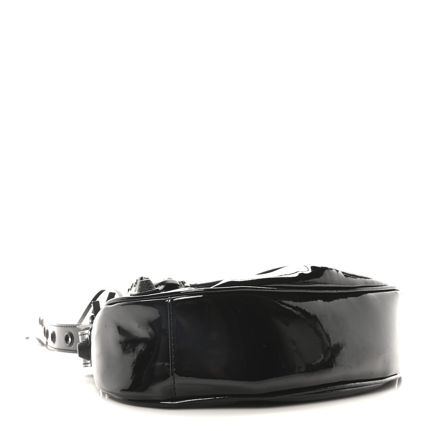 Balenciaga Patent Faux Leather Le Cagole Shoulder Bag XS Black 4 of 11