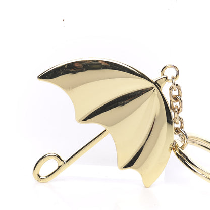Burberry Umbrella Key Chain Bag Charm Gold 3 of 3