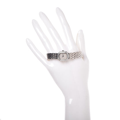 Tiffany 18K White Gold Diamond Bezel 16mm Mark Coupe Quartz Watch 2 of 6