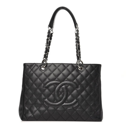 Chanel Caviar Quilted Grand Shopping Tote GST Black 1 of 18