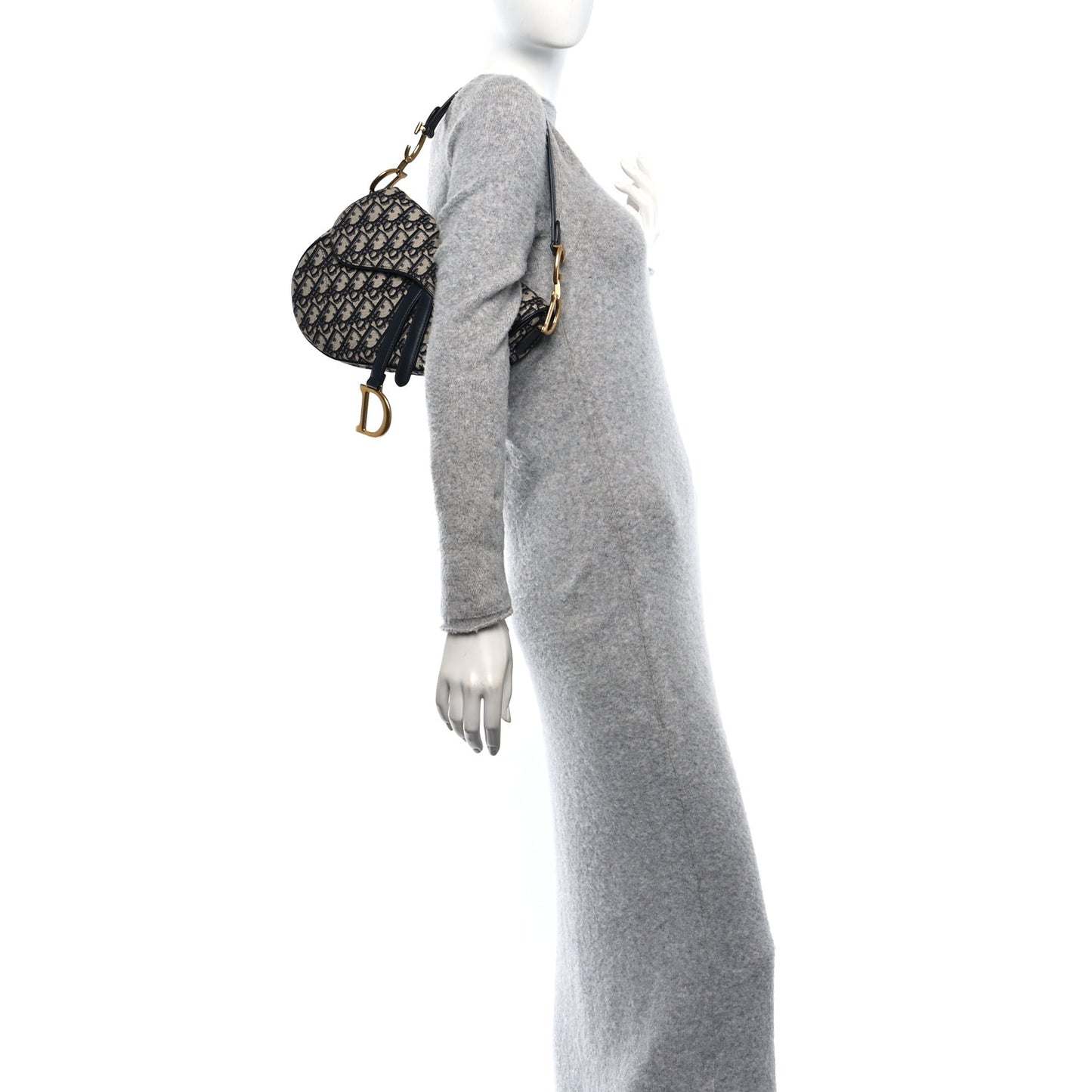 Oblique Saddle Bag Blue