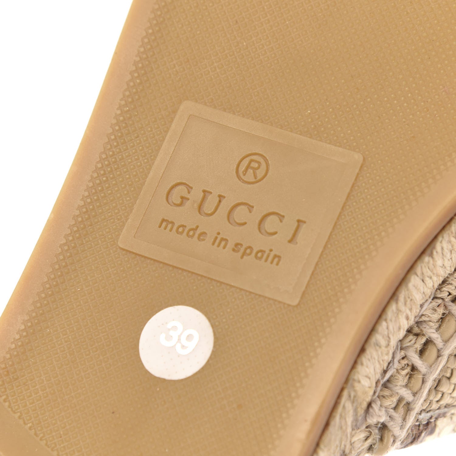 Gucci Raffia Elaphe Matelasse GG Marmont Espadrille Slippers 39 Natural Cream Brown 7 of 8