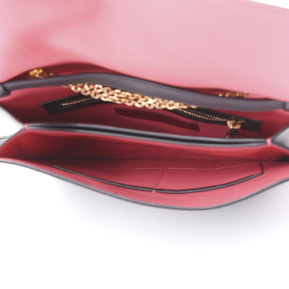 Valentino Garavani Calfskin Carmen Shoulder Bag Black Deep Rose 4 of 9