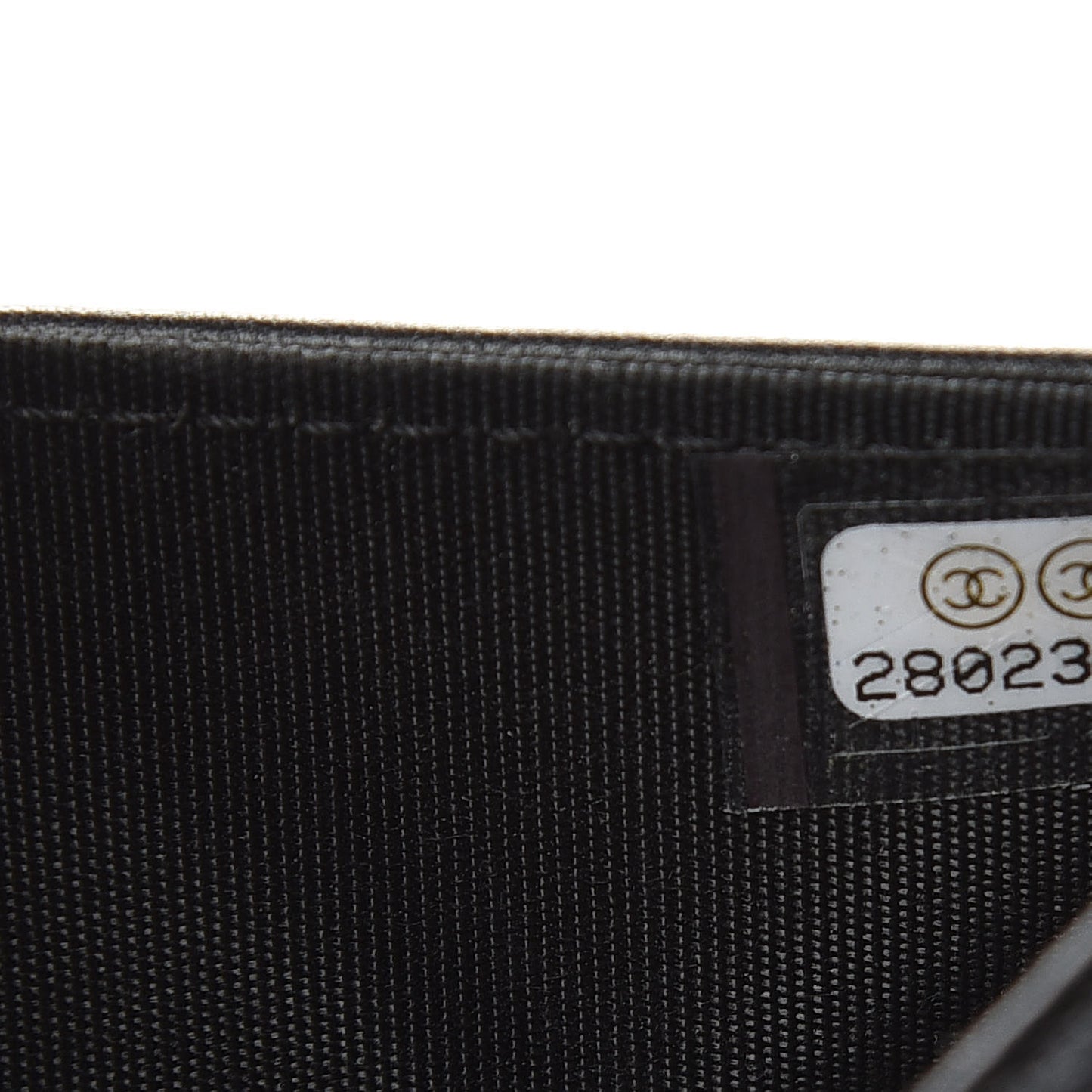 Caviar Quilted Boy Wallet On Chain WOC Black