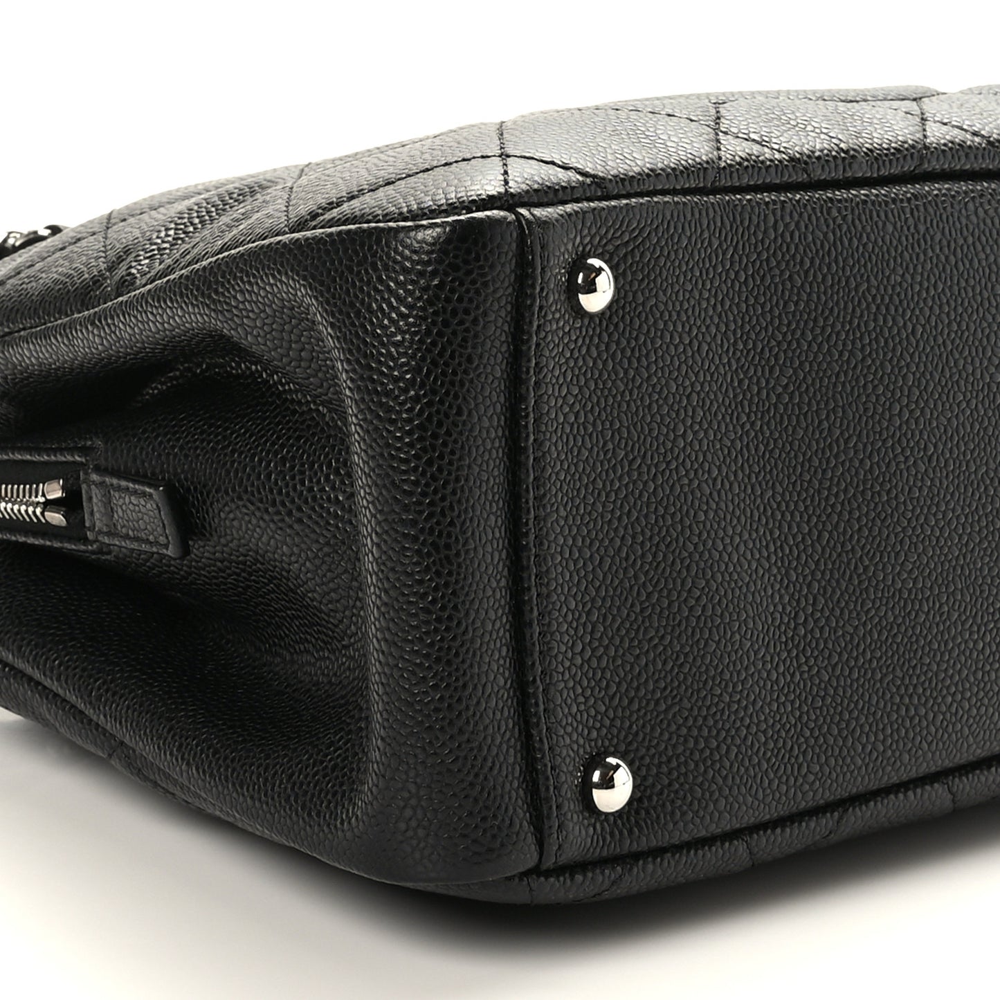 Caviar Quilted Timeless CC Soft Tote Black
